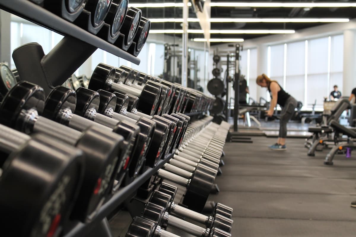 Modern gym interior